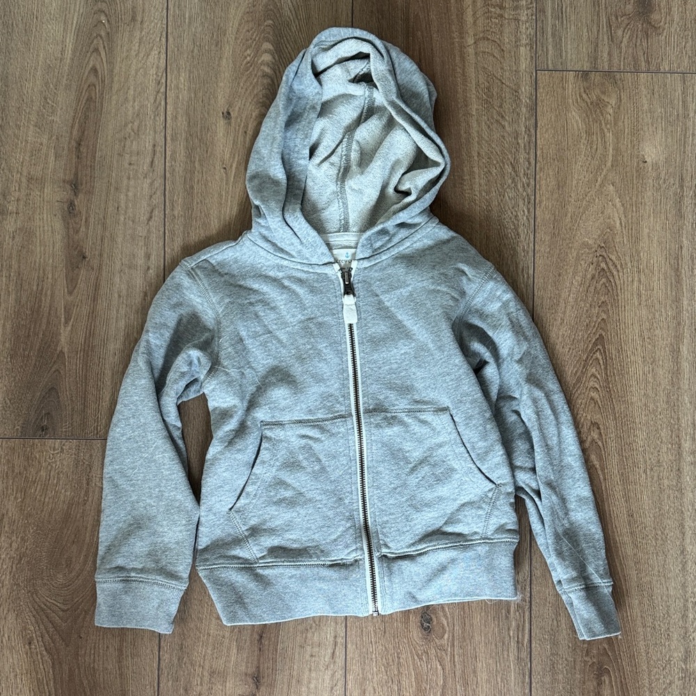 Crew cuts Kids Zip-Up Hooded Jacket - Gray